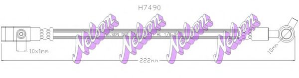 BROVEX-NELSON H7490 Тормозной шланг для INFINITI M35 (Инфинити М35)