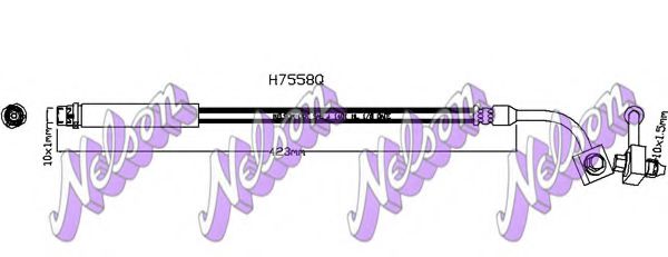 BROVEX-NELSON H7558Q Тормозной шланг для CHEVROLET TRAX (Шевроле Траx) BROVEX-NELSON H7558Q Тормозной шланг для CHEVROLET TRAX (Шевроле Траx)