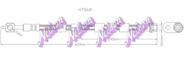 BROVEX-NELSON H7568 Тормозной шланг для FORD NEO COURIER (Форд Нэо cоуриэр) BROVEX-NELSON H7568 Тормозной шланг для FORD NEO COURIER (Форд Нэо cоуриэр)