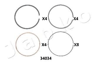 JAPKO 434034J Поршневое кольцо для HONDA PRELUDE III (Хонда Прэлудэ 3) JAPKO 434034J Поршневое кольцо для HONDA PRELUDE III (Хонда Прэлудэ 3)