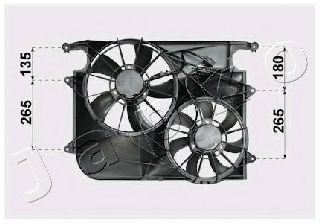 JAPKO VNT312011 Вентилятор, охлаждение двигателя для CHEVROLET CAPTIVA (Шевроле Каптива) JAPKO VNT312011 Вентилятор, охлаждение двигателя для CHEVROLET CAPTIVA (Шевроле Каптива)