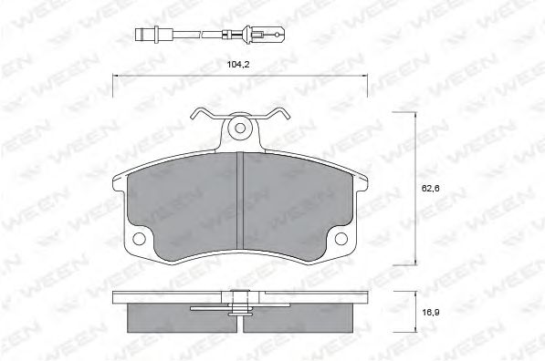 WEEN 151-1102 Тормозные колодки для LADA 111 (Лада 111) WEEN 151-1102 Тормозные колодки для LADA 111 (Лада 111)