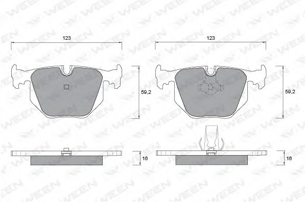 WEEN 151-1202 Тормозные колодки для BMW (Бмв) WEEN 151-1202 Тормозные колодки для BMW (Бмв)