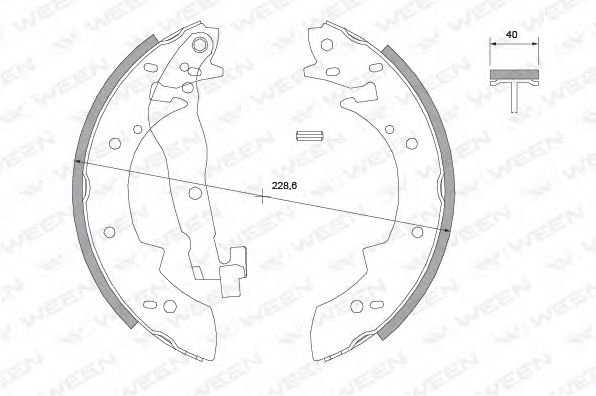 WEEN 152-2036 Тормозные колодоки для BMW 3 (Бмв 3) WEEN 152-2036 Тормозные колодоки для BMW 3 (Бмв 3)