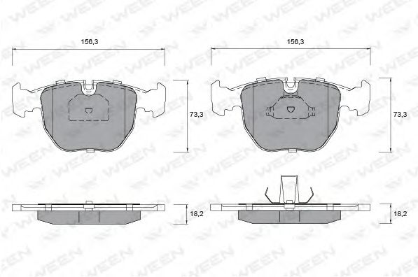WEEN 151-1269 Тормозные колодки для BMW (Бмв) WEEN 151-1269 Тормозные колодки для BMW (Бмв)