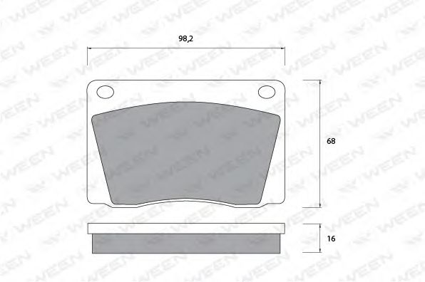WEEN 151-1077 Тормозные колодки для DAIMLER (Даймлер) WEEN 151-1077 Тормозные колодки для DAIMLER (Даймлер)