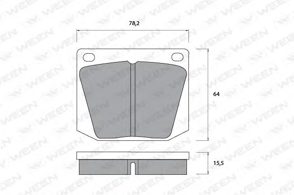 WEEN 151-1081 Тормозные колодки для FORD (Форд) WEEN 151-1081 Тормозные колодки для FORD (Форд)