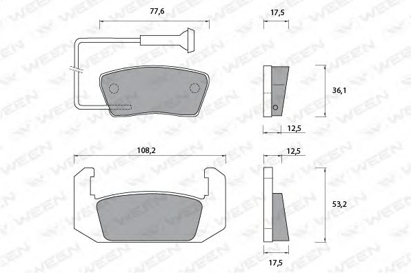 WEEN 151-1084 Тормозные колодки для ROVER 2000-3500 (Ровер 2000-3500) WEEN 151-1084 Тормозные колодки для ROVER 2000-3500 (Ровер 2000-3500)