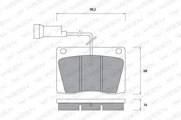WEEN 151-1087 Тормозные колодки для ROVER 2000-3500 (Ровер 2000-3500) WEEN 151-1087 Тормозные колодки для ROVER 2000-3500 (Ровер 2000-3500)