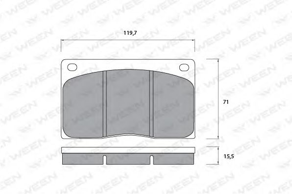 WEEN 151-1089 Тормозные колодки для DAIMLER (Даймлер) WEEN 151-1089 Тормозные колодки для DAIMLER (Даймлер)