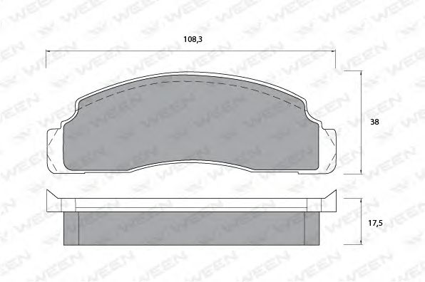 WEEN 151-1094 Тормозные колодки для FORD FIESTA (Форд Фиэста) WEEN 151-1094 Тормозные колодки для FORD FIESTA (Форд Фиэста)