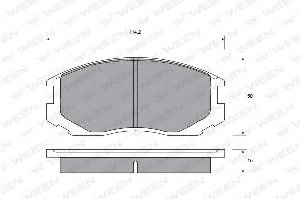 WEEN 151-1358 Тормозные колодки для PROTON COMPACT (Протон Cомпаcт) WEEN 151-1358 Тормозные колодки для PROTON COMPACT (Протон Cомпаcт)