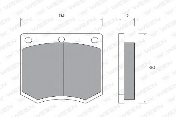 WEEN 151-1390 Тормозные колодки для FORD GRANADA (Форд Гранада) WEEN 151-1390 Тормозные колодки для FORD GRANADA (Форд Гранада)