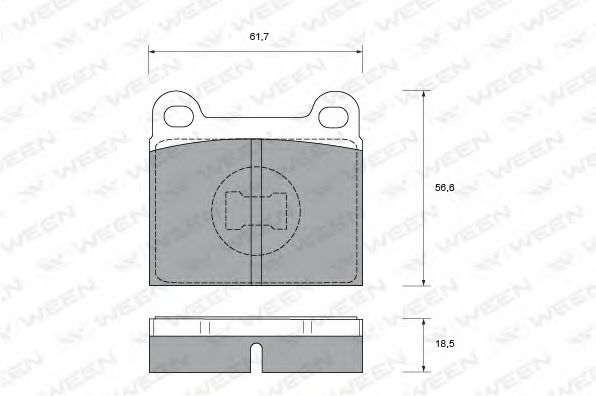 WEEN 151-1391 Тормозные колодки для VOLKSWAGEN JETTA (Фольксваген Жэтта) WEEN 151-1391 Тормозные колодки для VOLKSWAGEN JETTA (Фольксваген Жэтта)
