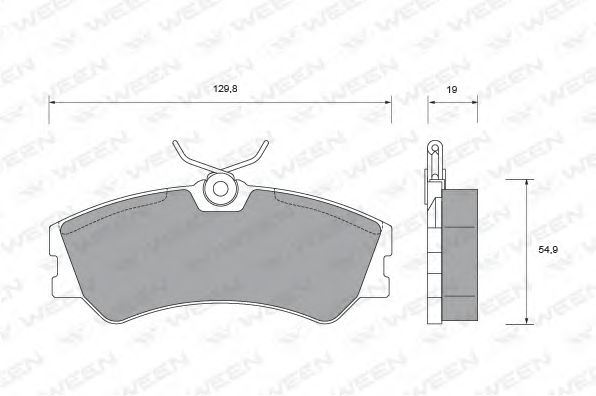 WEEN 151-1470 Тормозные колодки для VOLKSWAGEN (Фольксваген) WEEN 151-1470 Тормозные колодки для VOLKSWAGEN (Фольксваген)