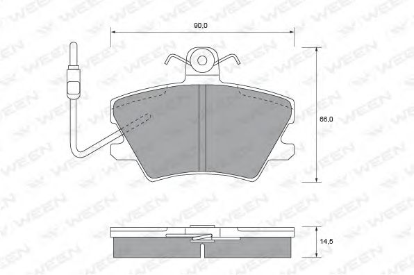 WEEN 151-1522 Тормозные колодки для RENAULT SUPER 5 (Рено Супэр 5) WEEN 151-1522 Тормозные колодки для RENAULT SUPER 5 (Рено Супэр 5)