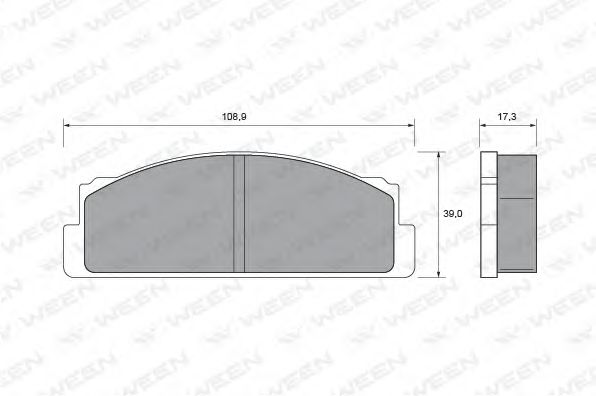 WEEN 151-1604 Тормозные колодки для FIAT SUPERBRAVO (Фиат Супербраvо) WEEN 151-1604 Тормозные колодки для FIAT SUPERBRAVO (Фиат Супербраvо)