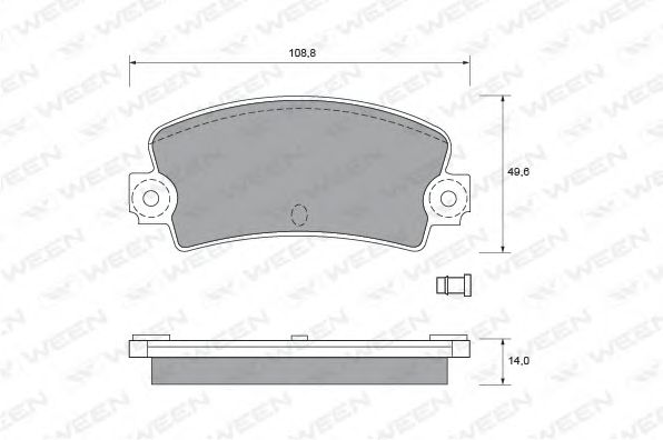 WEEN 151-1893 Тормозные колодки для DACIA 1410 (Дача 1410) WEEN 151-1893 Тормозные колодки для DACIA 1410 (Дача 1410)