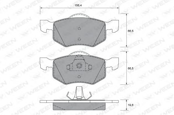 WEEN 151-1910 Тормозные колодки для FORD USA ESCAPE (Форд сша Эскейп) WEEN 151-1910 Тормозные колодки для FORD USA ESCAPE (Форд сша Эскейп)