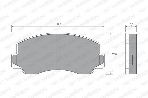 WEEN 151-2025 Тормозные колодки для MITSUBISHI FORTE (Митсубиши/митсубиси Фортэ) WEEN 151-2025 Тормозные колодки для MITSUBISHI FORTE (Митсубиши/митсубиси Фортэ)