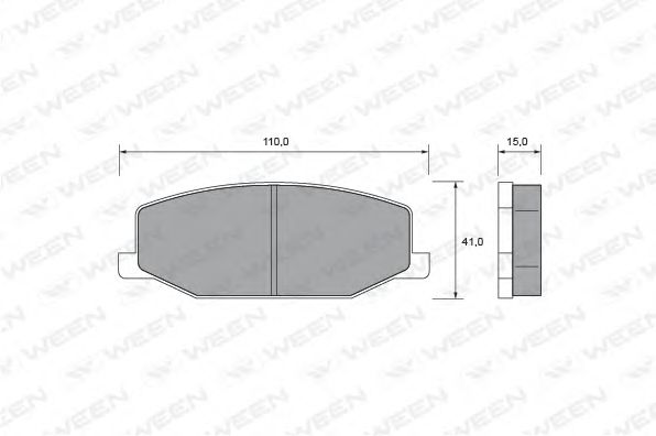 WEEN 151-2387 Тормозные колодки для SUZUKI JIMNY SIERRA (Сузуки Жимнъ сиэрра) WEEN 151-2387 Тормозные колодки для SUZUKI JIMNY SIERRA (Сузуки Жимнъ сиэрра)