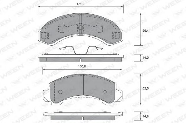 WEEN 151-2403 Тормозные колодки для FORD USA EXPLORER (Форд сша Эxплорэр) WEEN 151-2403 Тормозные колодки для FORD USA EXPLORER (Форд сша Эxплорэр)