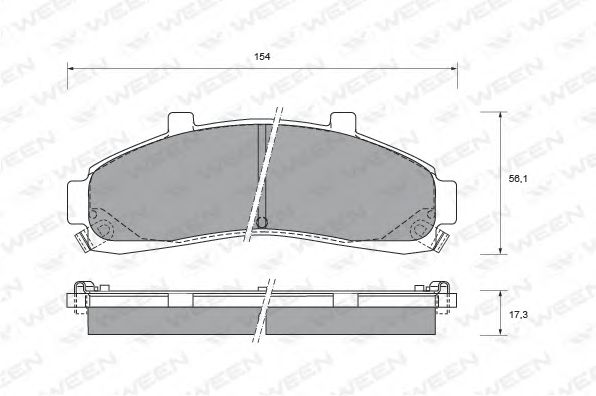 WEEN 151-2410 Тормозные колодки для FORD USA EXPLORER (Форд сша Эxплорэр) WEEN 151-2410 Тормозные колодки для FORD USA EXPLORER (Форд сша Эxплорэр)