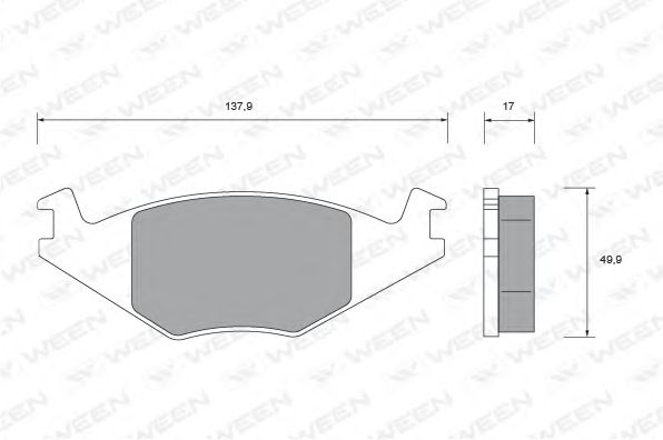 WEEN 151-2494 Тормозные колодки для VOLKSWAGEN JETTA II (Фольксваген Жэтта 2) WEEN 151-2494 Тормозные колодки для VOLKSWAGEN JETTA II (Фольксваген Жэтта 2)