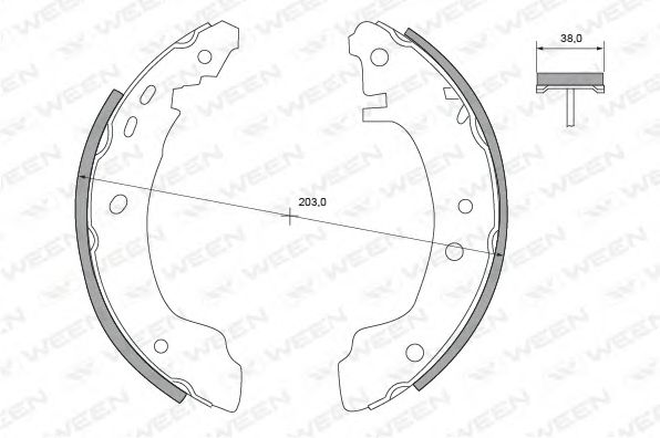 WEEN 152-2144 Тормозные колодоки для NISSAN PRIMERA (Ниссан Примера) WEEN 152-2144 Тормозные колодоки для NISSAN PRIMERA (Ниссан Примера)