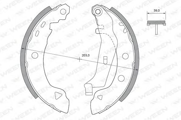 WEEN 152-2310 Тормозные колодоки для ALFA-ROMEO (Алфа-ромэо) WEEN 152-2310 Тормозные колодоки для ALFA-ROMEO (Алфа-ромэо)
