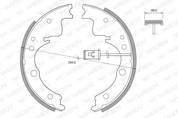 WEEN 152-2400 Тормозные колодоки для MAZDA MPV I (Мазда Мпв 1) WEEN 152-2400 Тормозные колодоки для MAZDA MPV I (Мазда Мпв 1)