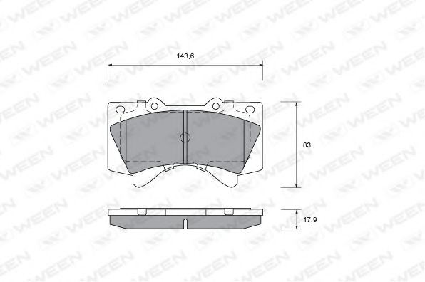 WEEN 151-0020 Тормозные колодки для TOYOTA (FAW) LAND CRUISER 200 (Тойота/тоета (фав) Ленд крузер 200) WEEN 151-0020 Тормозные колодки для TOYOTA (FAW) LAND CRUISER 200 (Тойота/тоета (фав) Ленд крузер 200)
