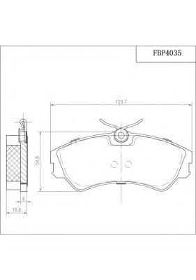 FI.BA FBP4035 Тормозные колодки для VOLKSWAGEN (Фольксваген) FI.BA FBP4035 Тормозные колодки для VOLKSWAGEN (Фольксваген)