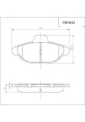 FI.BA FBP4043 Тормозные колодки для FIAT 500 (Фиат 500) FI.BA FBP4043 Тормозные колодки для FIAT 500 (Фиат 500)