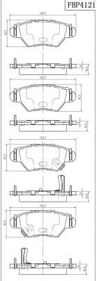FI.BA FBP4121 Тормозные колодки для OPEL (Опель) FI.BA FBP4121 Тормозные колодки для OPEL (Опель)