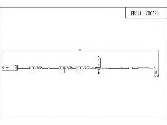 FI.BA FES11 Сигнализатор, износ тормозных колодок для MINI (Мини) FI.BA FES11 Сигнализатор, износ тормозных колодок для MINI (Мини)