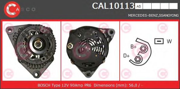 CASCO CAL10113AS Генератор для MERCEDES-BENZ CLK (Мэрcэдэс-бэнз Слк) CASCO CAL10113AS Генератор для MERCEDES-BENZ CLK (Мэрcэдэс-бэнз Слк)