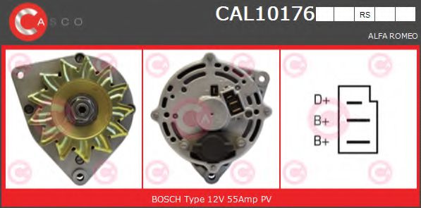 CASCO CAL10176RS Генератор для ALFA-ROMEO (Алфа-ромэо) CASCO CAL10176RS Генератор для ALFA-ROMEO (Алфа-ромэо)