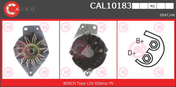 CASCO CAL10183RS Генератор для VOLKSWAGEN POLO (Фольксваген Поло) CASCO CAL10183RS Генератор для VOLKSWAGEN POLO (Фольксваген Поло)