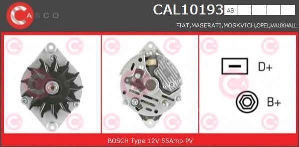 CASCO CAL10193AS Генератор 09 1994 для OPEL MANTA B CC (Опель Манта б cc) CASCO CAL10193AS Генератор 09 1994 для OPEL MANTA B CC (Опель Манта б cc)