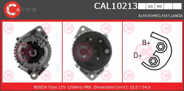 CASCO CAL10213RS Генератор для LANCIA KAPPA (Лансиа/лянча Каппа) CASCO CAL10213RS Генератор для LANCIA KAPPA (Лансиа/лянча Каппа)