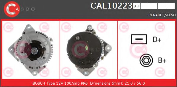 CASCO CAL10223AS Генератор для VOLVO S90 (Вольво С90) CASCO CAL10223AS Генератор для VOLVO S90 (Вольво С90)