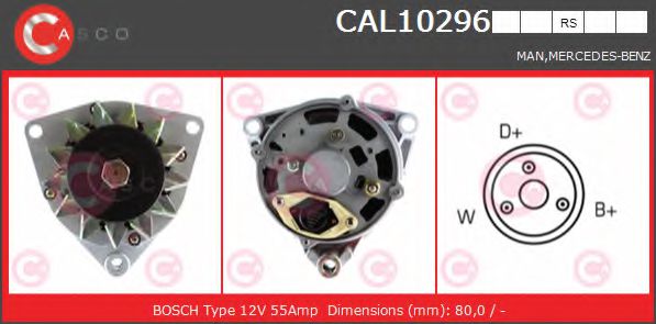 CASCO CAL10296RS Генератор<br >OM314. 910 
