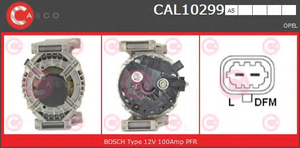 CASCO CAL10299AS Генератор для OPEL SIGNUM (Опель Сигнум) CASCO CAL10299AS Генератор для OPEL SIGNUM (Опель Сигнум)