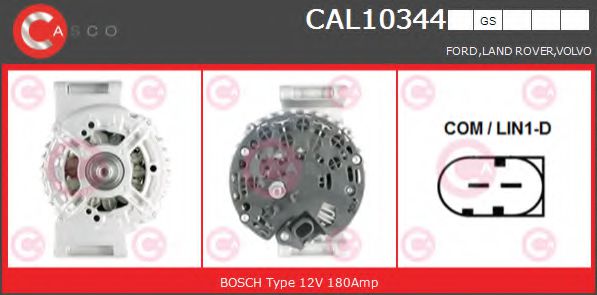 CASCO CAL10344GS Генератор для VOLVO XC90 I (Вольво Xc90 1) CASCO CAL10344GS Генератор для VOLVO XC90 I (Вольво Xc90 1)
