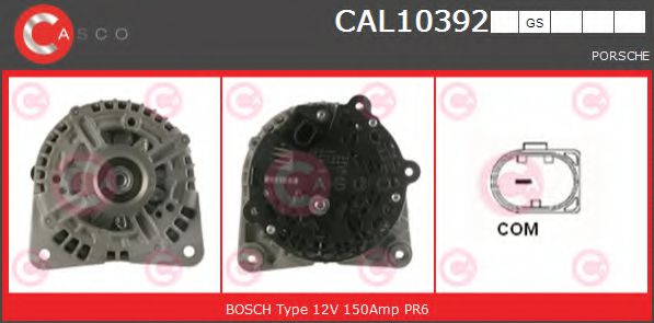 CASCO CAL10392GS Генератор 09 2010 для PORSCHE BOXSTER SPYDER (Порше Боxстэр спъдэр) CASCO CAL10392GS Генератор 09 2010 для PORSCHE BOXSTER SPYDER (Порше Боxстэр спъдэр)