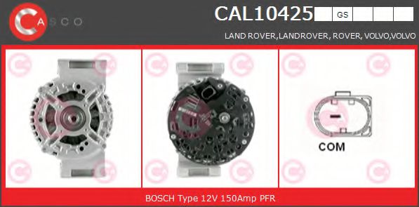 CASCO CAL10425GS Генератор для VOLVO XC90 I (Вольво Xc90 1) CASCO CAL10425GS Генератор для VOLVO XC90 I (Вольво Xc90 1)