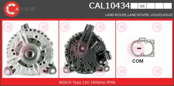 CASCO CAL10434GS Генератор для LAND ROVER FREELANDER 2 (Ленд ровер/лэнд ровер Фриландер 2) CASCO CAL10434GS Генератор для LAND ROVER FREELANDER 2 (Ленд ровер/лэнд ровер Фриландер 2)