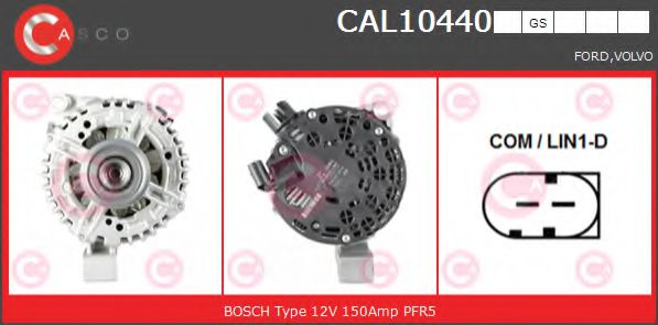 CASCO CAL10440GS Генератор для VOLVO C30 (Вольво C30) CASCO CAL10440GS Генератор для VOLVO C30 (Вольво C30)