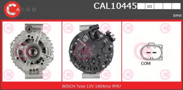 CASCO CAL10445GS Генератор для BMW 1 (Бмв 1) CASCO CAL10445GS Генератор для BMW 1 (Бмв 1)